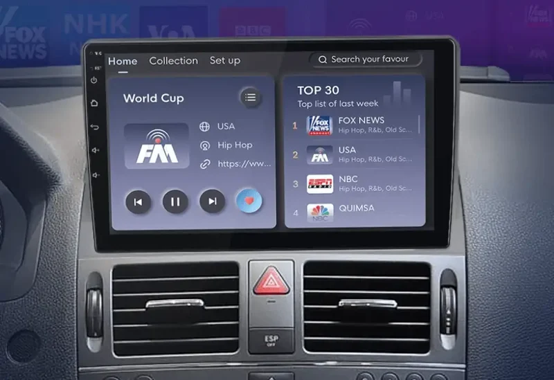 Radio Android do Mercedes-Benz C-Class W204 S204 (2006-2011) CarPlay Android Auto 4G WiFi GPS DSP