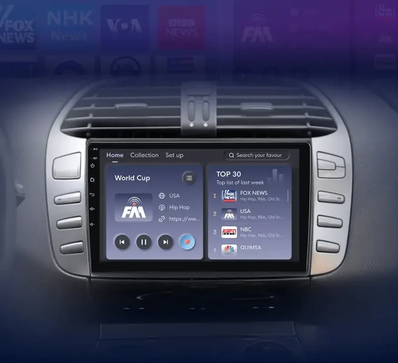 Radio Android do Fiat Bravo (2007-2012) CarPlay Android Auto 4G WiFi GPS DSP