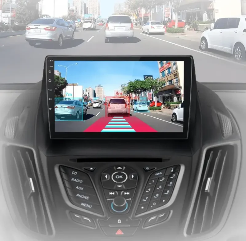 Radio Android do Ford Escape Kuga II C-MAX (2013-2016) CarPlay Android Auto 4G WiFi GPS DSP