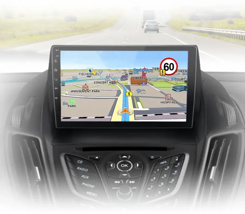 Radio Android do Ford Escape Kuga II C-MAX (2013-2016) CarPlay Android Auto 4G WiFi GPS DSP