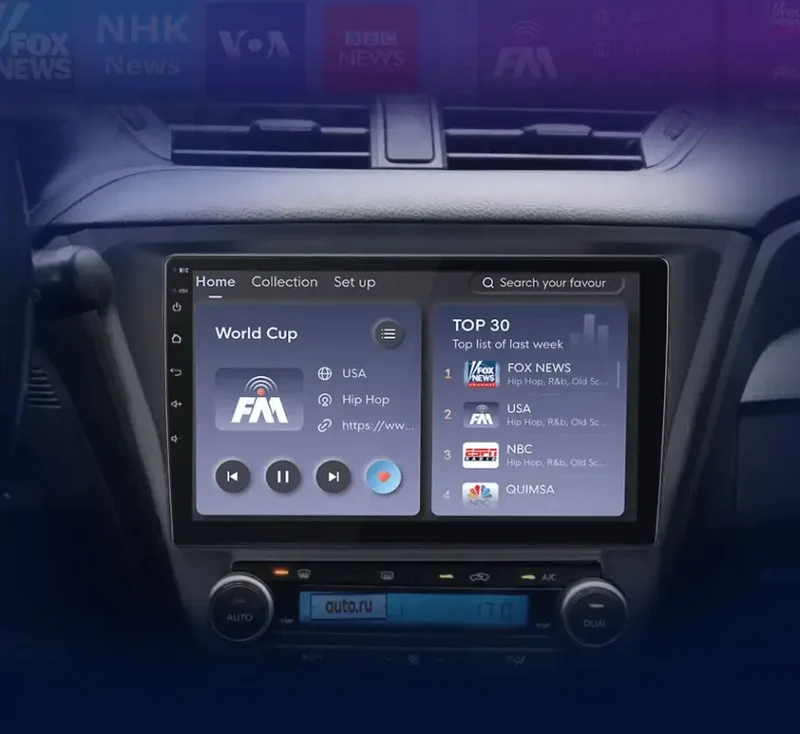 Radio Android do Toyota Avensis (2018-2020) CarPlay Android Auto 4G WiFi GPS DSP