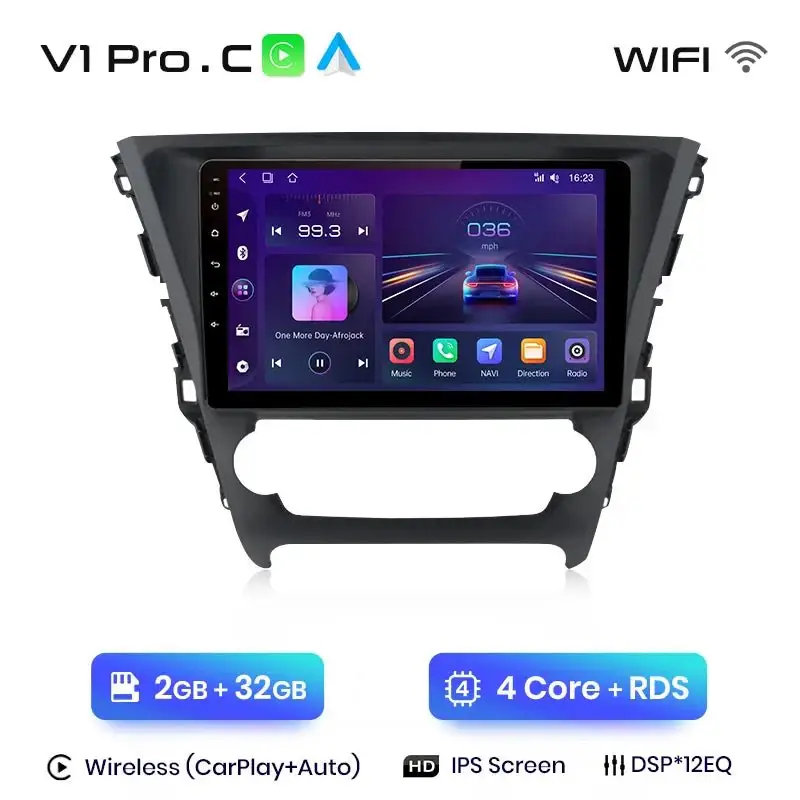 Radio Android do Toyota Avensis (2018-2020) CarPlay Android Auto 4G WiFi GPS DSP
