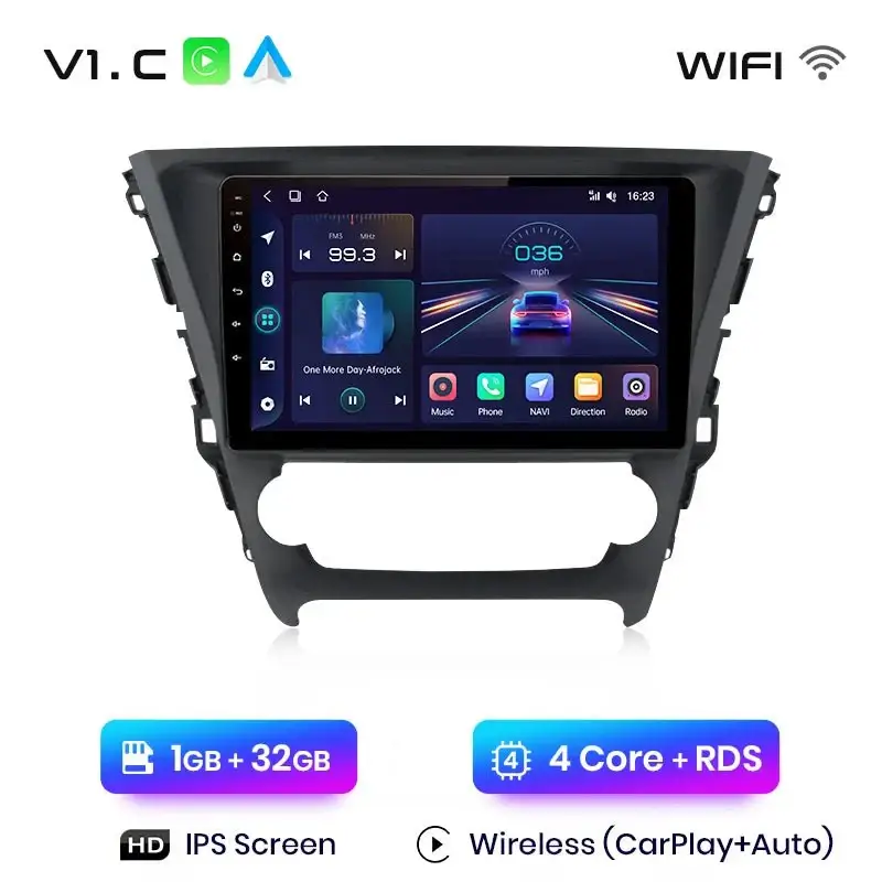 Radio Android do Toyota Avensis (2018-2020) CarPlay Android Auto 4G WiFi GPS DSP
