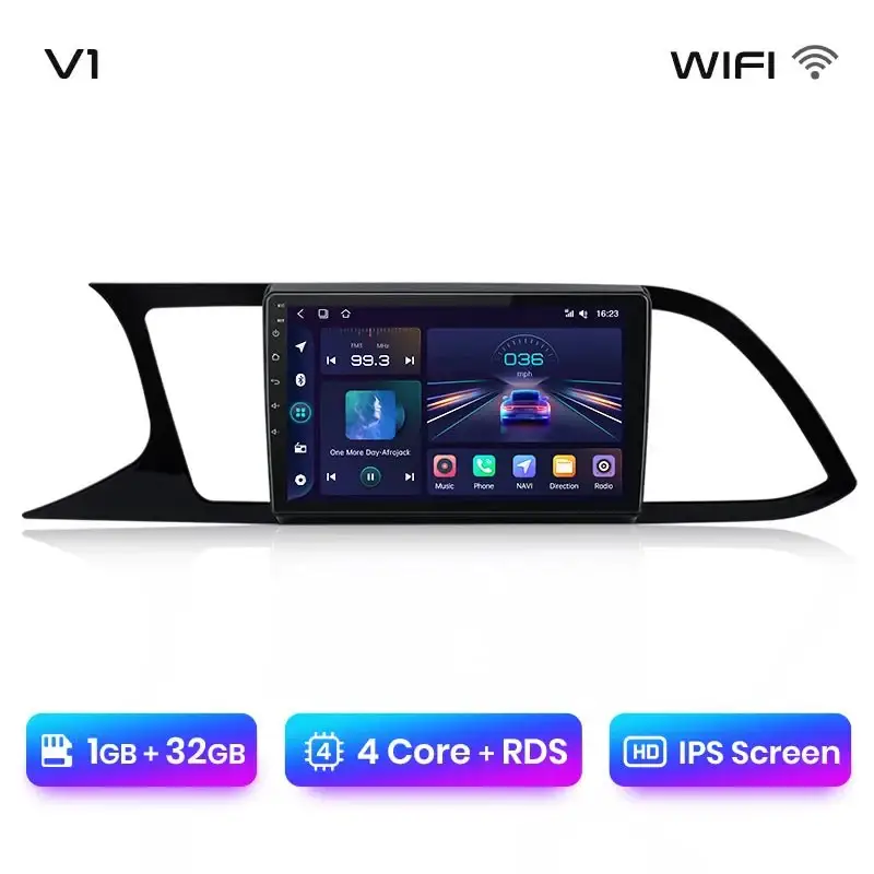 Radio Android do Seat Leon MK3 (2012-2020) CarPlay Android Auto 4G WiFi GPS DSP