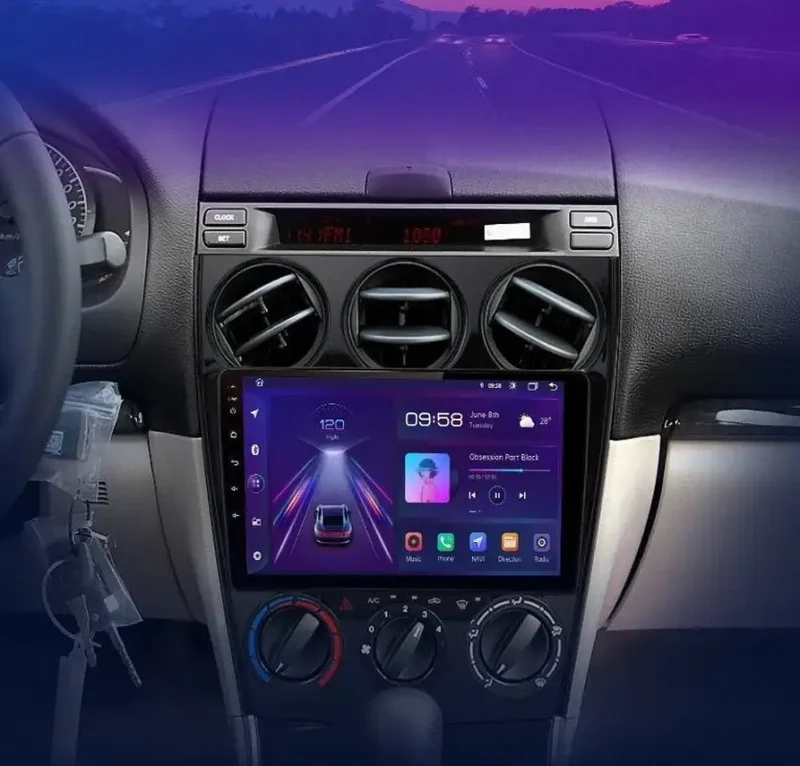 Radio Android do Mazda 6 (2004-2007) CarPlay Android Auto 4G WiFi GPS DSP