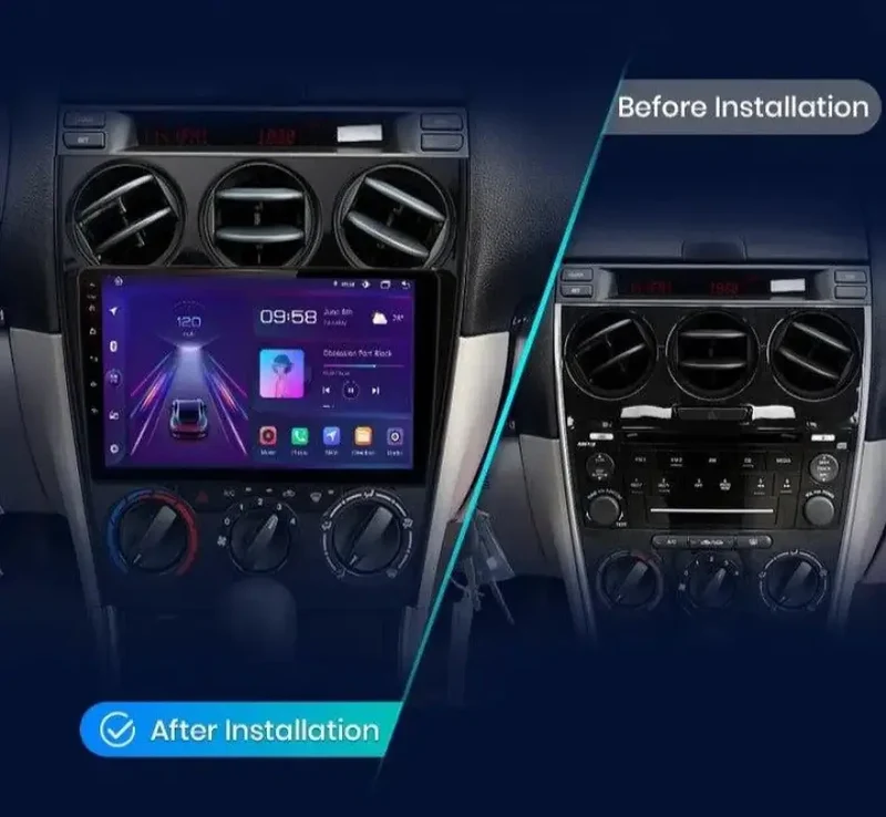 Radio Android do Mazda 6 (2004-2007) CarPlay Android Auto 4G WiFi GPS DSP