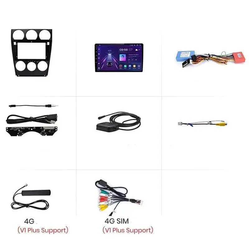 Radio Android do Mazda 6 (2004-2007) CarPlay Android Auto 4G WiFi GPS DSP