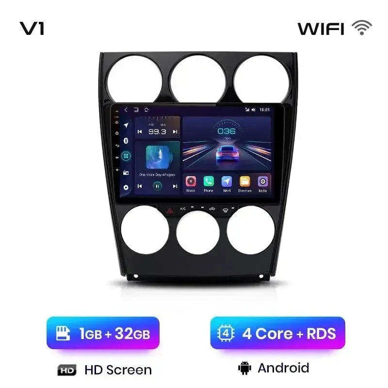 Radio Android do Mazda 6 (2004-2007) CarPlay Android Auto 4G WiFi GPS DSP