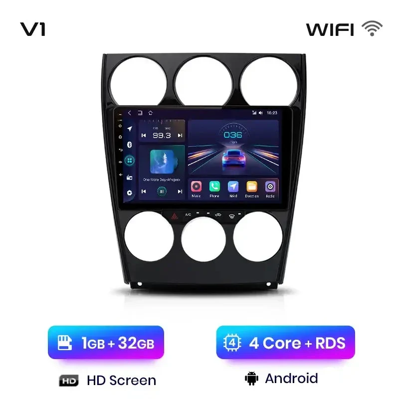 Radio Android do Mazda 6 (2004-2007) CarPlay Android Auto 4G WiFi GPS DSP