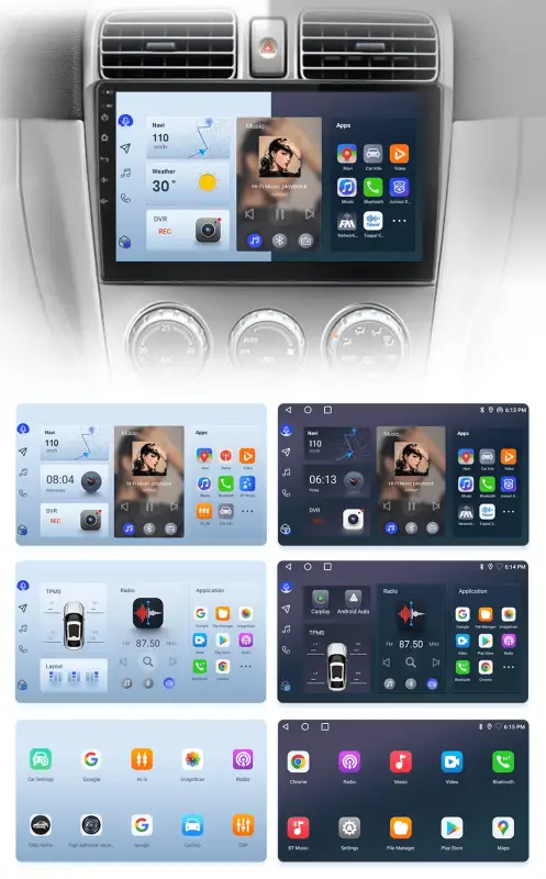 Radio Android do Subaru Forester SG (2002-2008) CarPlay Android Auto 4G WiFi GPS DSP
