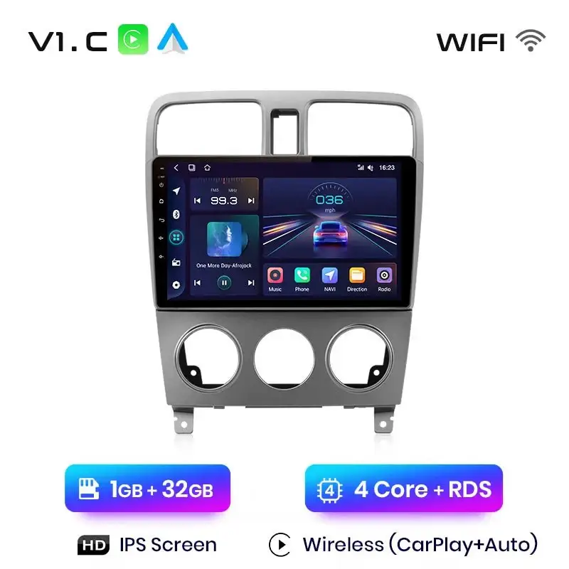 Radio Android do Subaru Forester SG (2002-2008) CarPlay Android Auto 4G WiFi GPS DSP