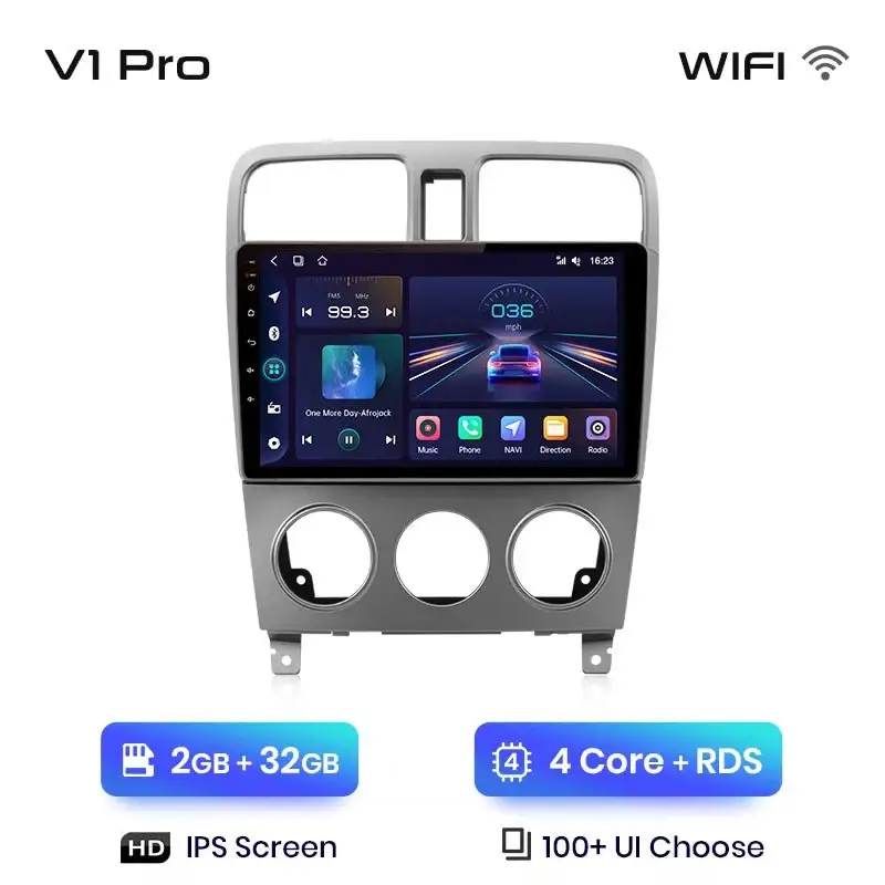 Radio Android do Subaru Forester SG (2002-2008) CarPlay Android Auto 4G WiFi GPS DSP