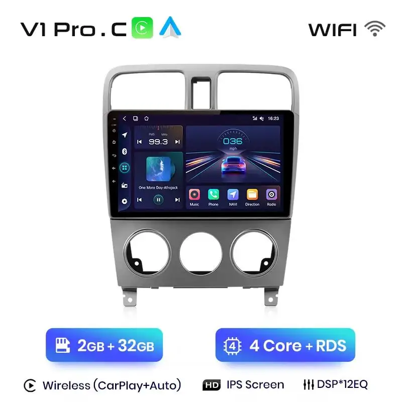 Radio Android do Subaru Forester SG (2002-2008) CarPlay Android Auto 4G WiFi GPS DSP