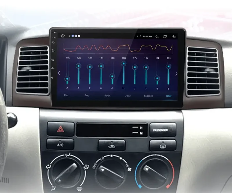 Radio Android do Toyota Corolla E120 E130 (2000-2004) CarPlay Android Auto 4G WiFi GPS DSP