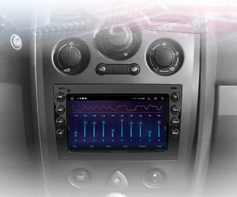 Radio Android do Renault Megane II (2002-2009) CarPlay Android Auto 4G WiFi GPS DSP
