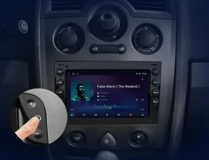 Radio Android do Renault Megane II (2002-2009) CarPlay Android Auto 4G WiFi GPS DSP