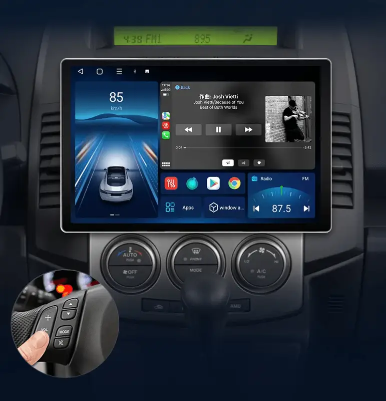 Radio Android do Mazda 5 (2005-2010) CarPlay Android Auto 4G WiFi GPS DSP