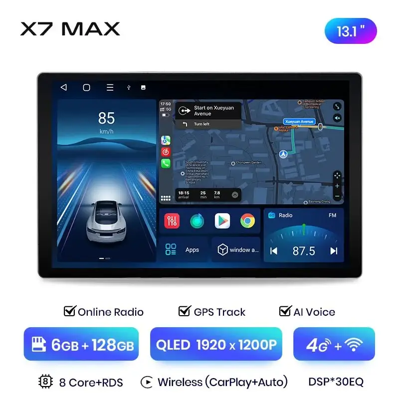 Radio Android do Mazda 5 (2005-2010) CarPlay Android Auto 4G WiFi GPS DSP