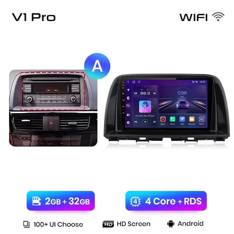 Radio Android do Mazda CX-5 (2012-2015) CarPlay Android Auto 4G WiFi GPS DSP