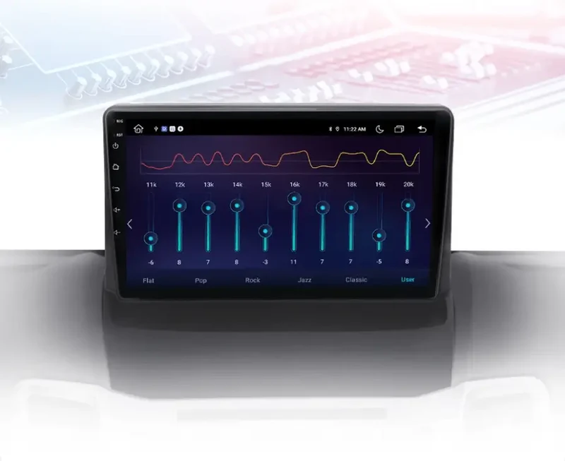 Radio Android do Ford Fiesta MK7 (2009-2017) CarPlay Android Auto 4G WiFi GPS DSP