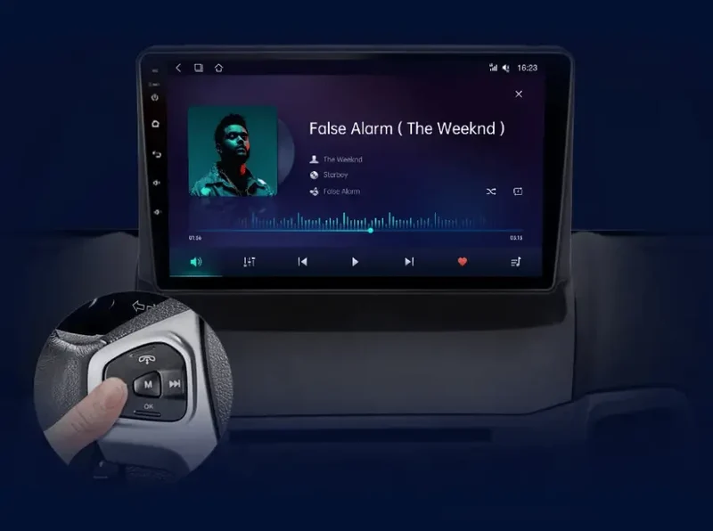 Radio Android do Ford Fiesta MK7 (2009-2017) CarPlay Android Auto 4G WiFi GPS DSP