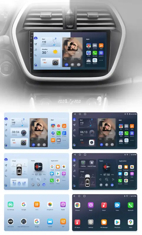 Radio Android do Suzuki SX4 S-Cross (2012-2016) CarPlay Android Auto 4G WiFi GPS DSP
