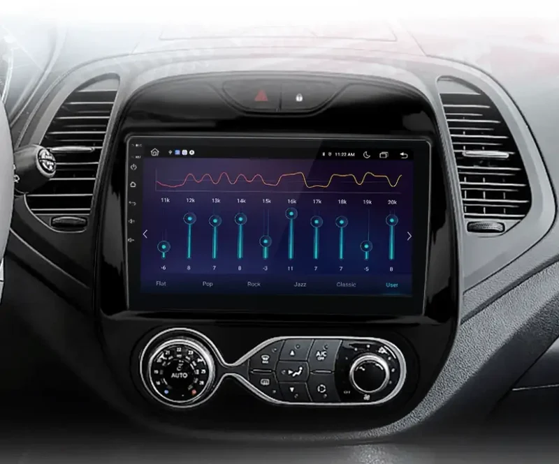 Radio Android do Renault Captur (2016-2019) CarPlay Android Auto 4G WiFi GPS DSP