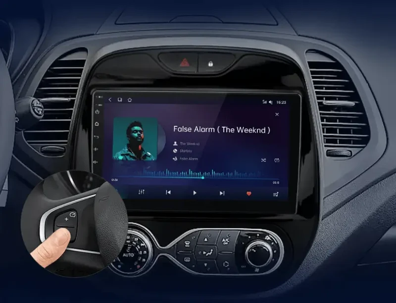 Radio Android do Renault Captur (2016-2019) CarPlay Android Auto 4G WiFi GPS DSP