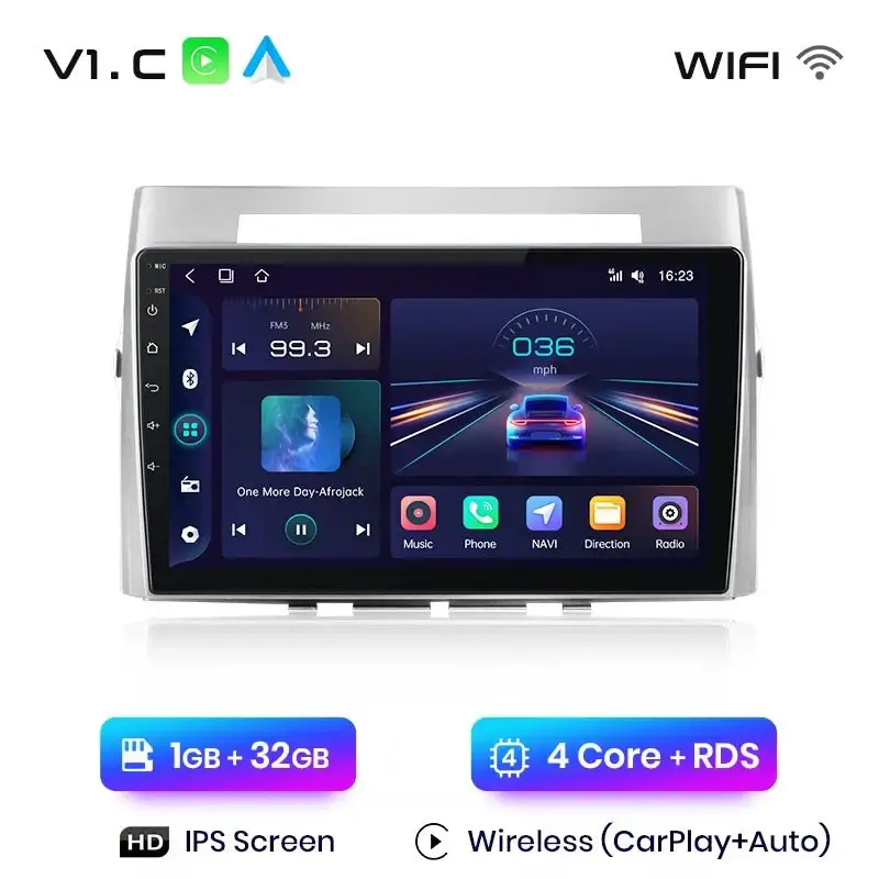 Radio Android do Toyota Corolla Verso (2004-2009) CarPlay Android Auto 4G WiFi GPS DSP