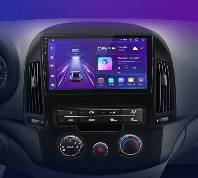 Radio Android do Hyundai i30 (2006-2011) CarPlay Android Auto 4G WiFi GPS DSP