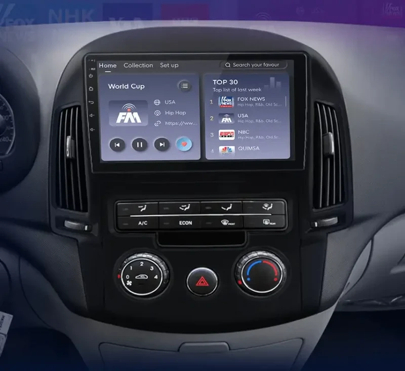 Radio Android do Hyundai i30 (2006-2011) CarPlay Android Auto 4G WiFi GPS DSP