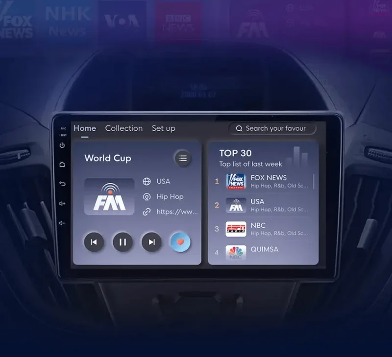 Radio Android do Ford Transit Custom Tourneo (2013-2021) CarPlay Android Auto 4G WiFi GPS DSP