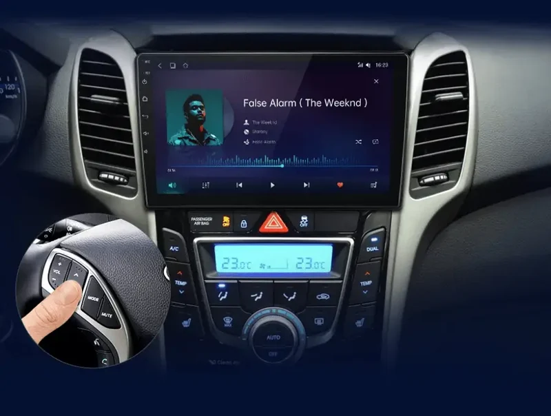 Radio Android do Hyundai i30 Elantra GT (2011-2017) CarPlay Android Auto 4G WiFi GPS DSP