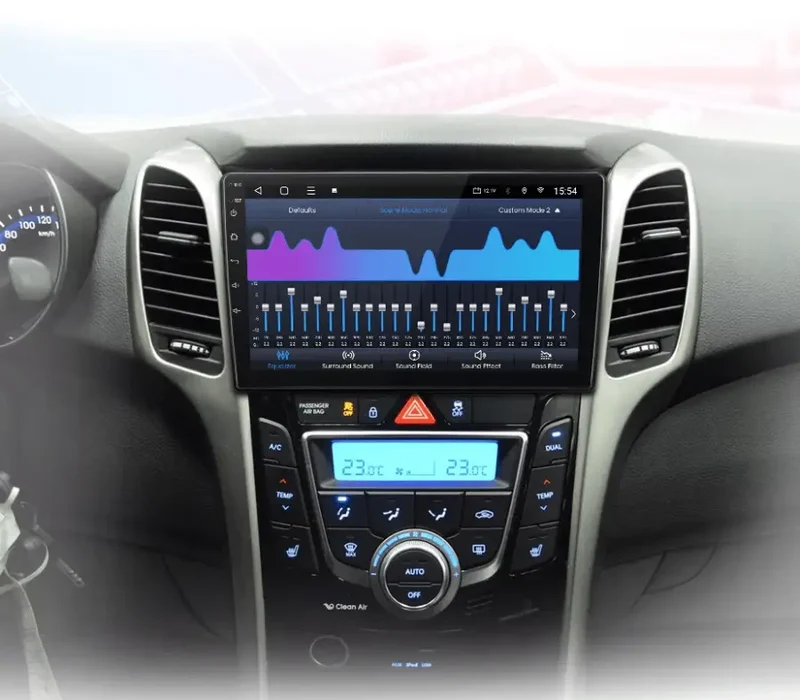Radio Android do Hyundai i30 Elantra GT (2011-2017) CarPlay Android Auto 4G WiFi GPS DSP
