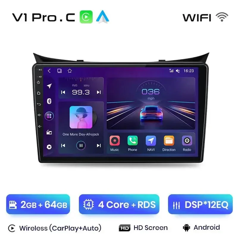Radio Android do Hyundai i30 Elantra GT (2011-2017) CarPlay Android Auto 4G WiFi GPS DSP