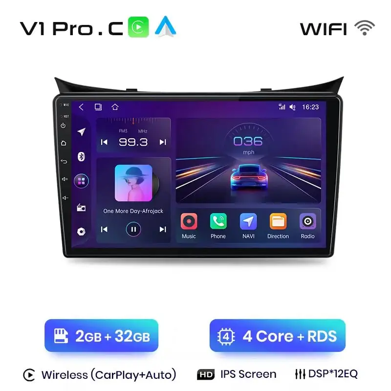 Radio Android do Hyundai i30 Elantra GT (2011-2017) CarPlay Android Auto 4G WiFi GPS DSP