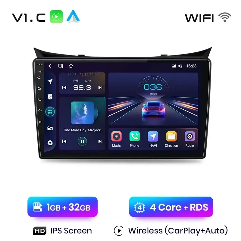 Radio Android do Hyundai i30 Elantra GT (2011-2017) CarPlay Android Auto 4G WiFi GPS DSP