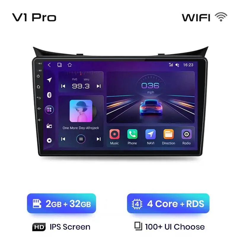 Radio Android do Hyundai i30 Elantra GT (2011-2017) CarPlay Android Auto 4G WiFi GPS DSP