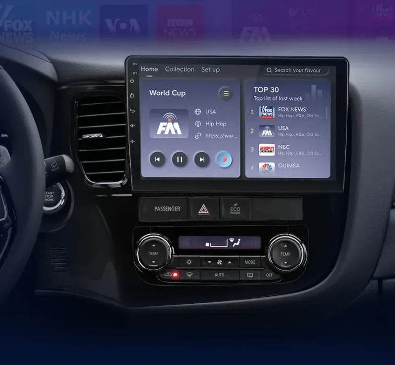 Radio Android do Mitsubishi Outlander III (2012-2018) CarPlay Android Auto 4G WiFi GPS DSP