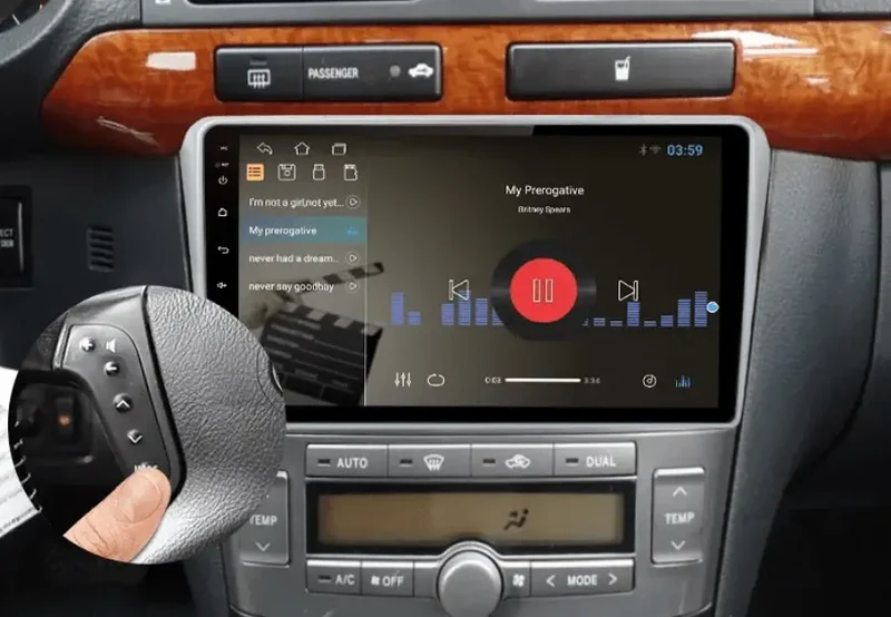 Radio Android do Toyota Avensis T25 (2002-2008) CarPlay Android Auto 4G WiFi GPS DSP