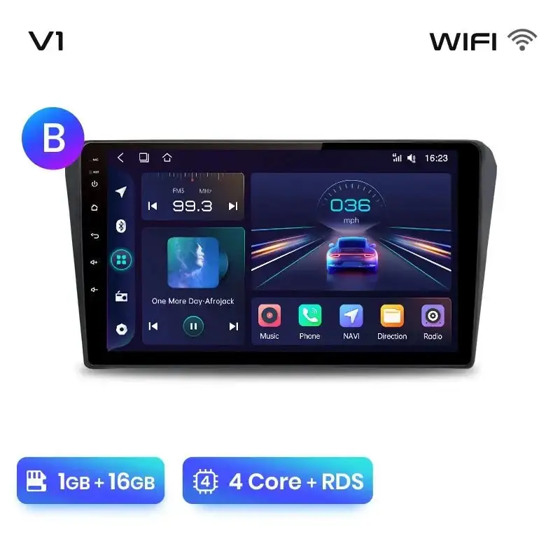 Radio Android do Toyota Avensis T25 (2002-2008) CarPlay Android Auto 4G WiFi GPS DSP