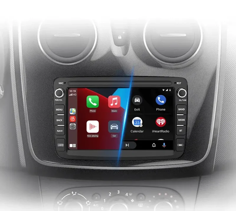 Radio Android do Dacia Renault Duster Sandero Captur Logan II Symbol Dokker CarPlay Android Auto 4G WiFi GPS DSP