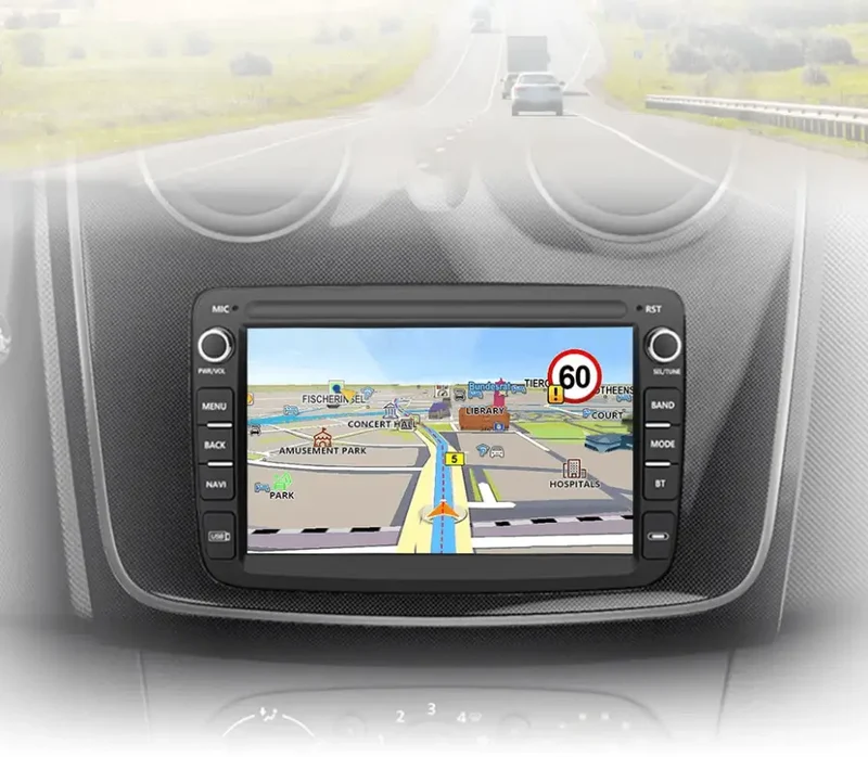 Radio Android do Dacia Renault Duster Sandero Captur Logan II Symbol Dokker CarPlay Android Auto 4G WiFi GPS DSP