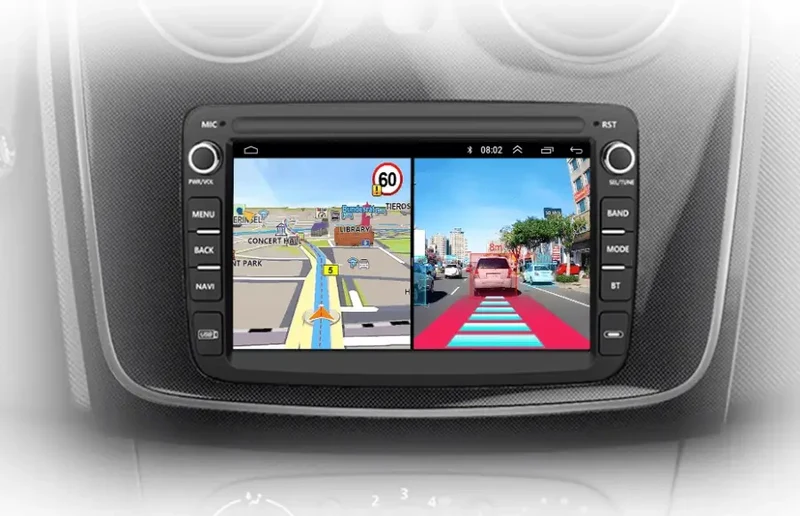 Radio Android do Dacia Renault Duster Sandero Captur Logan II Symbol Dokker CarPlay Android Auto 4G WiFi GPS DSP