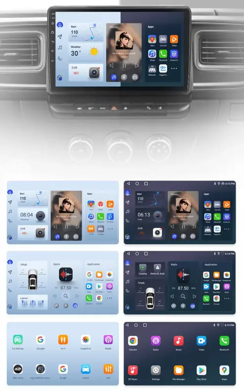 Radio Android do Renault Master Nissan NV400 Opel Movano (2009-2021) CarPlay Android Auto 4G WiFi GPS DSP