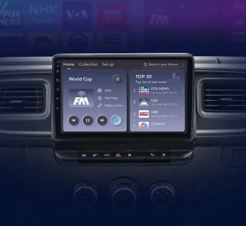 Radio Android do Renault Master Nissan NV400 Opel Movano (2009-2021) CarPlay Android Auto 4G WiFi GPS DSP