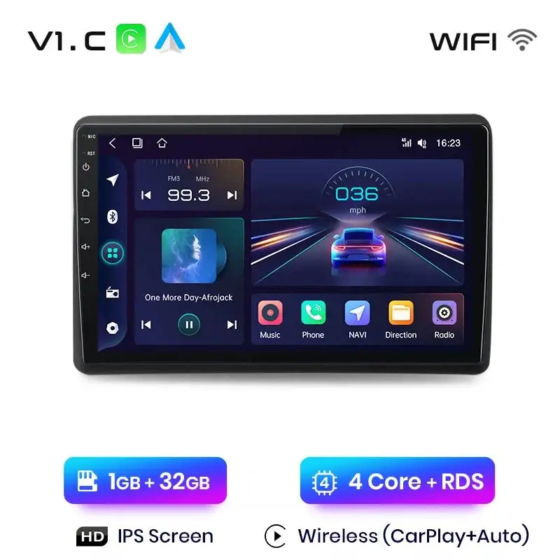 Radio Android do Renault Master Nissan NV400 Opel Movano (2009-2021) CarPlay Android Auto 4G WiFi GPS DSP