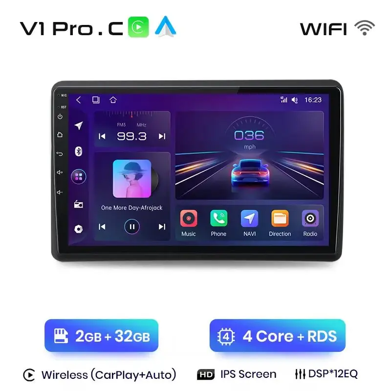 Radio Android do Renault Master Nissan NV400 Opel Movano (2009-2021) CarPlay Android Auto 4G WiFi GPS DSP