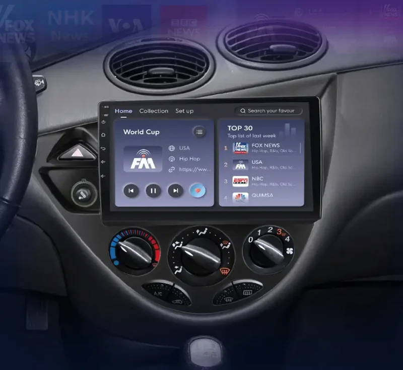 Radio Android do Ford Fiesta Focus MK1 1998-2004 (1995-2001) CarPlay Android Auto 4G WiFi GPS DSP