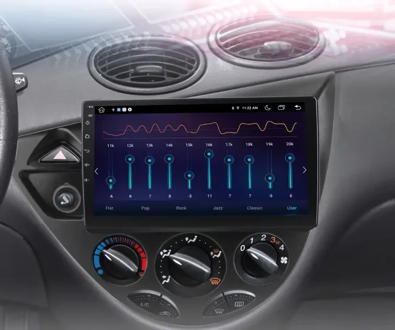 Radio Android do Ford Fiesta Focus MK1 1998-2004 (1995-2001) CarPlay Android Auto 4G WiFi GPS DSP